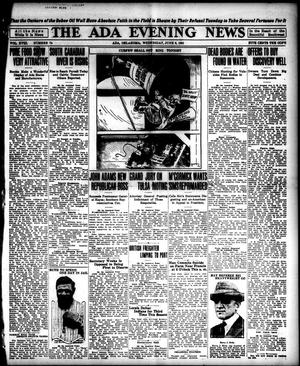 The Ada Evening News (Ada, Okla.), Vol. 18, No. 74, Ed. 1 Wednesday, June 8, 1921