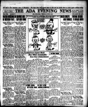 The Ada Evening News (Ada, Okla.), Vol. 18, No. 75, Ed. 1 Thursday, June 9, 1921