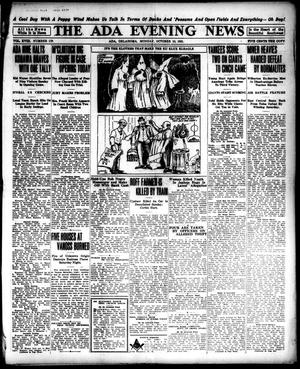 The Ada Evening News (Ada, Okla.), Vol. 18, No. 175, Ed. 1 Monday, October 10, 1921