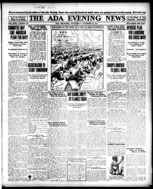 The Ada Evening News (Ada, Okla.), Vol. 18, No. 207, Ed. 1 Wednesday, November 16, 1921