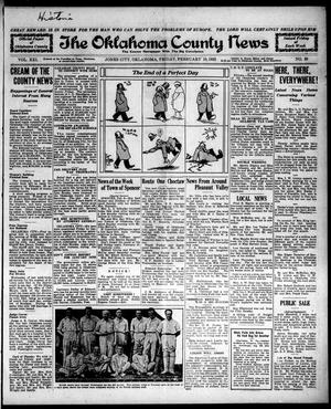 The Oklahoma County News (Jones City, Okla.), Vol. 21, No. 38, Ed. 1 Friday, February 10, 1922