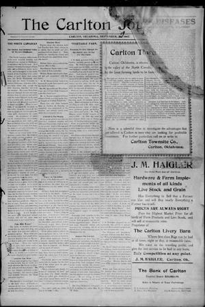 The Carlton Journal (Carlton, Okla.), Vol. 5, No. 1, Ed. 1 Thursday, September 19, 1907
