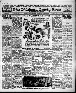 The Oklahoma County News (Jones City, Okla.), Vol. 22, No. 20, Ed. 1 Friday, October 13, 1922