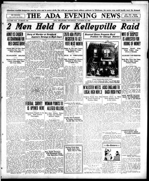 The Ada Evening News (Ada, Okla.), Vol. 19, No. 183, Ed. 1 Thursday, October 26, 1922