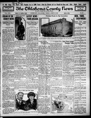 Primary view of object titled 'The Oklahoma County News (Jones City, Okla.), Vol. 22, No. 46, Ed. 1 Friday, April 13, 1923'.
