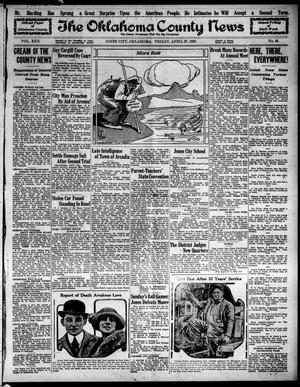 Primary view of object titled 'The Oklahoma County News (Jones City, Okla.), Vol. 22, No. 48, Ed. 1 Friday, April 27, 1923'.