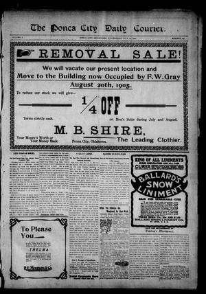 The Ponca City Daily Courier. (Ponca City, Okla.), Vol. 8, No. 233, Ed. 1 Wednesday, July 12, 1905
