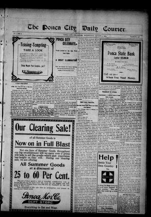 The Ponca City Daily Courier. (Ponca City, Okla.), Vol. 8, No. 256, Ed. 1 Wednesday, August 9, 1905