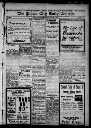 The Ponca City Daily Courier. (Ponca City, Okla.), Vol. 9, No. 73, Ed. 1 Monday, January 8, 1906