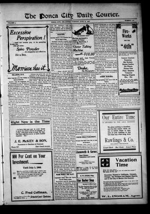 The Ponca City Daily Courier. (Ponca City, Okla.), Vol. 9, No. 216, Ed. 1 Monday, June 25, 1906