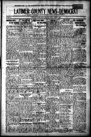 Latimer County News-Democrat (Wilburton, Okla.), Vol. 20, No. 9, Ed. 1 Friday, November 2, 1917