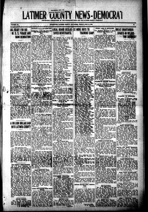 Primary view of object titled 'Latimer County News-Democrat (Wilburton, Okla.), Vol. 20, No. 43, Ed. 1 Friday, June 28, 1918'.