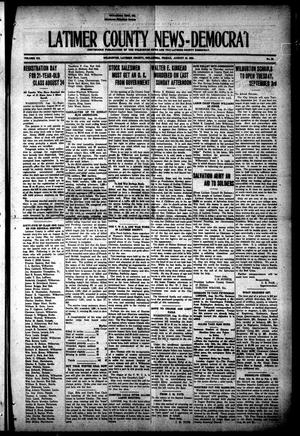 Primary view of object titled 'Latimer County News-Democrat (Wilburton, Okla.), Vol. 20, No. 50, Ed. 1 Friday, August 16, 1918'.