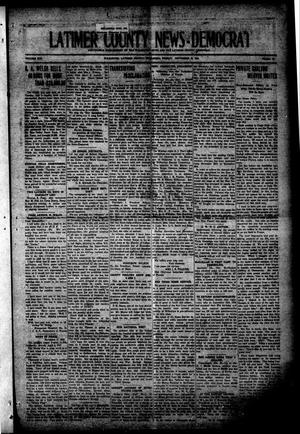 Primary view of object titled 'Latimer County News-Democrat (Wilburton, Okla.), Vol. 21, No. 11, Ed. 1 Friday, November 22, 1918'.