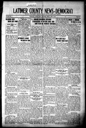 Latimer County News-Democrat (Wilburton, Okla.), Vol. 21, No. 31, Ed. 1 Friday, April 11, 1919