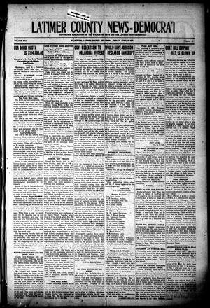 Primary view of object titled 'Latimer County News-Democrat (Wilburton, Okla.), Vol. 21, No. 32, Ed. 1 Friday, April 18, 1919'.