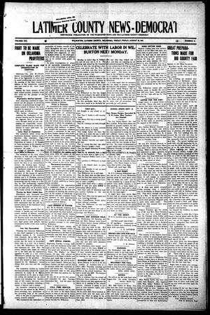 Primary view of object titled 'Latimer County News-Democrat (Wilburton, Okla.), Vol. 21, No. 49, Ed. 1 Friday, August 29, 1919'.