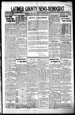 Latimer County News-Democrat (Wilburton, Okla.), Vol. 22, No. 52, Ed. 1 Friday, September 17, 1920