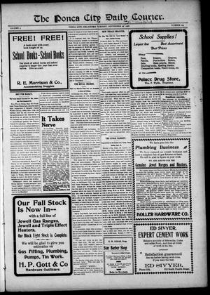 The Ponca City Daily Courier. (Ponca City, Okla.), Vol. 9, No. 293, Ed. 1 Monday, September 24, 1906