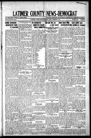 Primary view of object titled 'Latimer County News-Democrat (Wilburton, Okla.), Vol. 24, No. 12, Ed. 1 Friday, December 9, 1921'.
