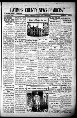 Latimer County News-Democrat (Wilburton, Okla.), Vol. 24, No. 22, Ed. 1 Friday, February 17, 1922