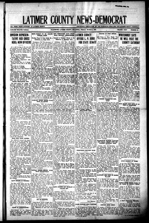 Primary view of object titled 'Latimer County News-Democrat (Wilburton, Okla.), Vol. 24, No. 24, Ed. 1 Friday, March 3, 1922'.