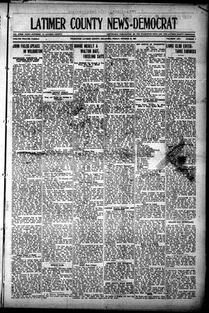 Latimer County News-Democrat (Wilburton, Okla.), Vol. 25, No. 7, Ed. 1 Friday, October 27, 1922