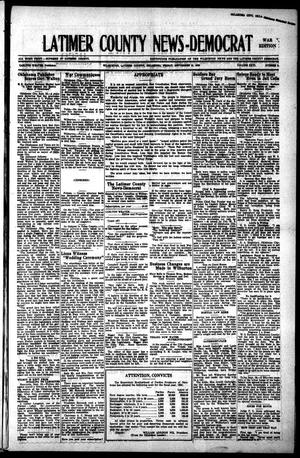 Latimer County News-Democrat (Wilburton, Okla.), Vol. 26, No. 5, Ed. 1 Friday, September 21, 1923