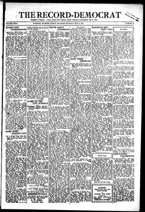 Primary view of object titled 'The Record-Democrat (Wagoner, Okla.), Vol. 32, No. 39, Ed. 1 Thursday, May 8, 1924'.