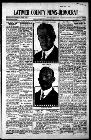 Latimer County News-Democrat (Wilburton, Okla.), Vol. 26, No. 48, Ed. 1 Friday, July 18, 1924
