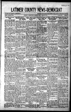 Latimer County News-Democrat (Wilburton, Okla.), Vol. 27, No. 27, Ed. 1 Friday, February 20, 1925