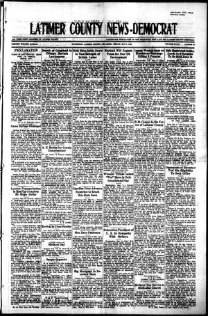 Primary view of object titled 'Latimer County News-Democrat (Wilburton, Okla.), Vol. 28, No. 38, Ed. 1 Friday, May 7, 1926'.