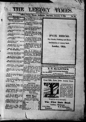 The Leedy Times. (Leedy, Okla.), Vol. 8, No. 30, Ed. 1 Thursday, January 11, 1912