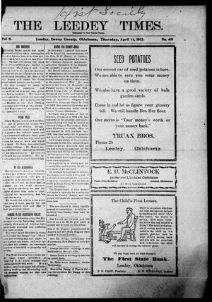 The Leedy Times. (Leedy, Okla.), Vol. 8, No. 43, Ed. 1 Thursday, April 11, 1912