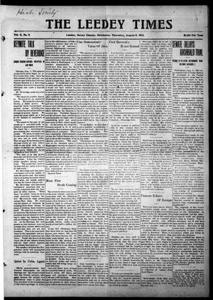 The Leedy Times (Leedy, Okla.), Vol. 9, No. 8, Ed. 1 Thursday, August 8, 1912