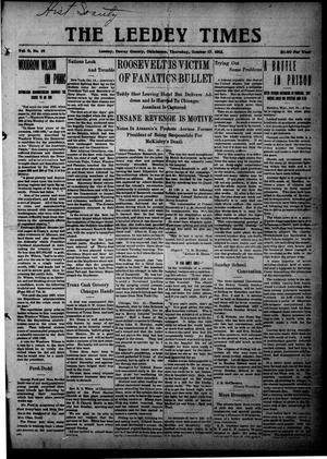 The Leedy Times (Leedy, Okla.), Vol. 9, No. 18, Ed. 1 Thursday, October 17, 1912
