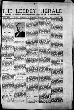 The Leedy Herald (Leedy, Okla.), Vol. 9, No. 29, Ed. 1 Thursday, September 4, 1913