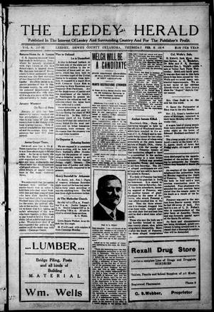 The Leedy Herald (Leedy, Okla.), Vol. 9, No. 51, Ed. 1 Thursday, February 5, 1914