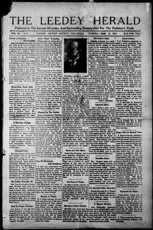 The Leedy Herald (Leedy, Okla.), Vol. 10, No. 5, Ed. 1 Thursday, March 19, 1914
