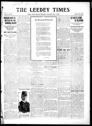 The Leedy Times (Leedy, Okla.), Vol. 11, No. 25, Ed. 1 Thursday, December 3, 1914