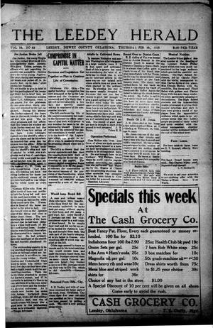 The Leedy Herald (Leedy, Okla.), Vol. 10, No. 52, Ed. 1 Thursday, February 18, 1915