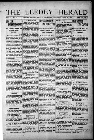 The Leedy Herald (Leedy, Okla.), Vol. 11, No. 31, Ed. 1 Thursday, September 23, 1915