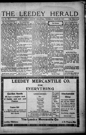The Leedy Herald (Leedy, Okla.), Vol. 12, No. 5, Ed. 1 Thursday, March 23, 1916