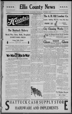 Ellis County News (Shattuck, Okla.), Vol. 4, No. 24, Ed. 1 Thursday, October 4, 1917