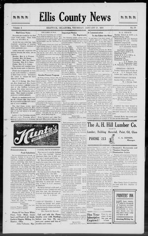 Ellis County News (Shattuck, Okla.), Vol. 4, No. 39, Ed. 1 Thursday, January 17, 1918
