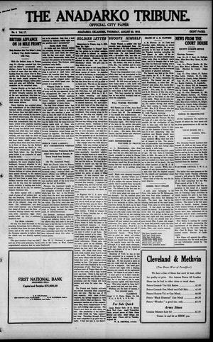 The Anadarko Tribune. (Anadarko, Okla.), Vol. 17, No. 4, Ed. 1 Thursday, August 22, 1918