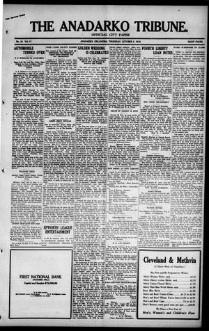 The Anadarko Tribune. (Anadarko, Okla.), Vol. 17, No. 10, Ed. 1 Thursday, October 3, 1918