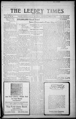 The Leedy Times And Herald (Leedy, Okla.), Vol. 15, No. 41, Ed. 1 Thursday, April 24, 1919