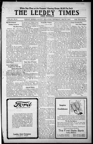 The Leedy Times And Herald (Leedy, Okla.), Vol. 16, No. 3, Ed. 1 Thursday, July 31, 1919