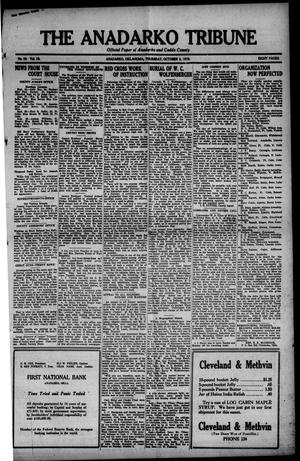 The Anadarko Tribune (Anadarko, Okla.), Vol. 18, No. 10, Ed. 1 Thursday, October 2, 1919